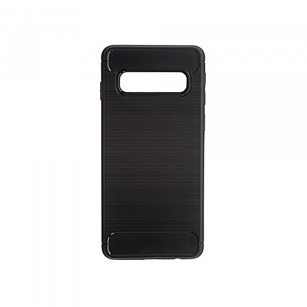 Viedtālruņa aizmugurējais vāciņš Samsung Galaxy S10 Carbon - Melna