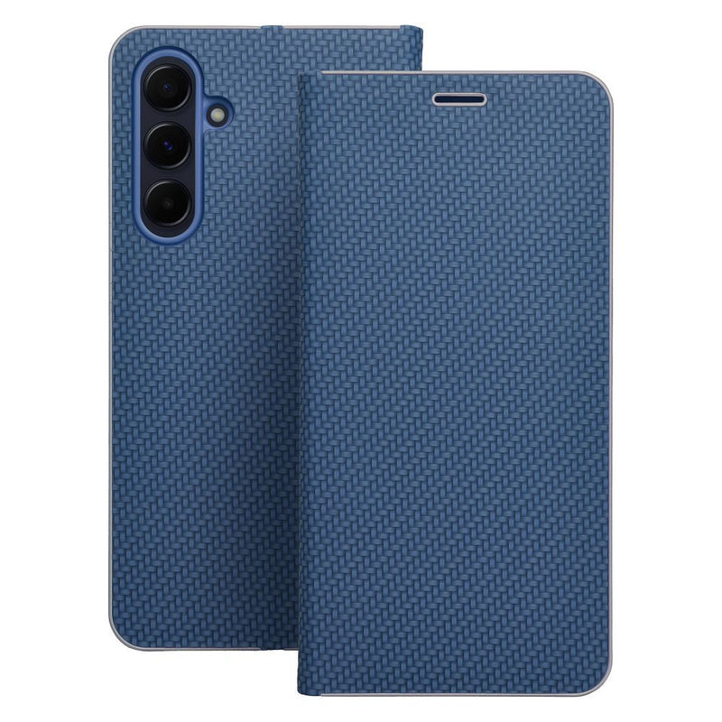 Viedtālruņa atveramais maciņš Samsung Galaxy S24 Luna Book - Zila