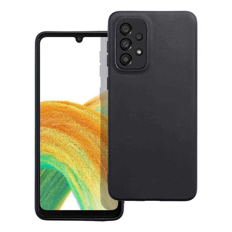 Viedtālruņa aizmugurējais vāciņš Samsung Galaxy A33 Matt case - Melna