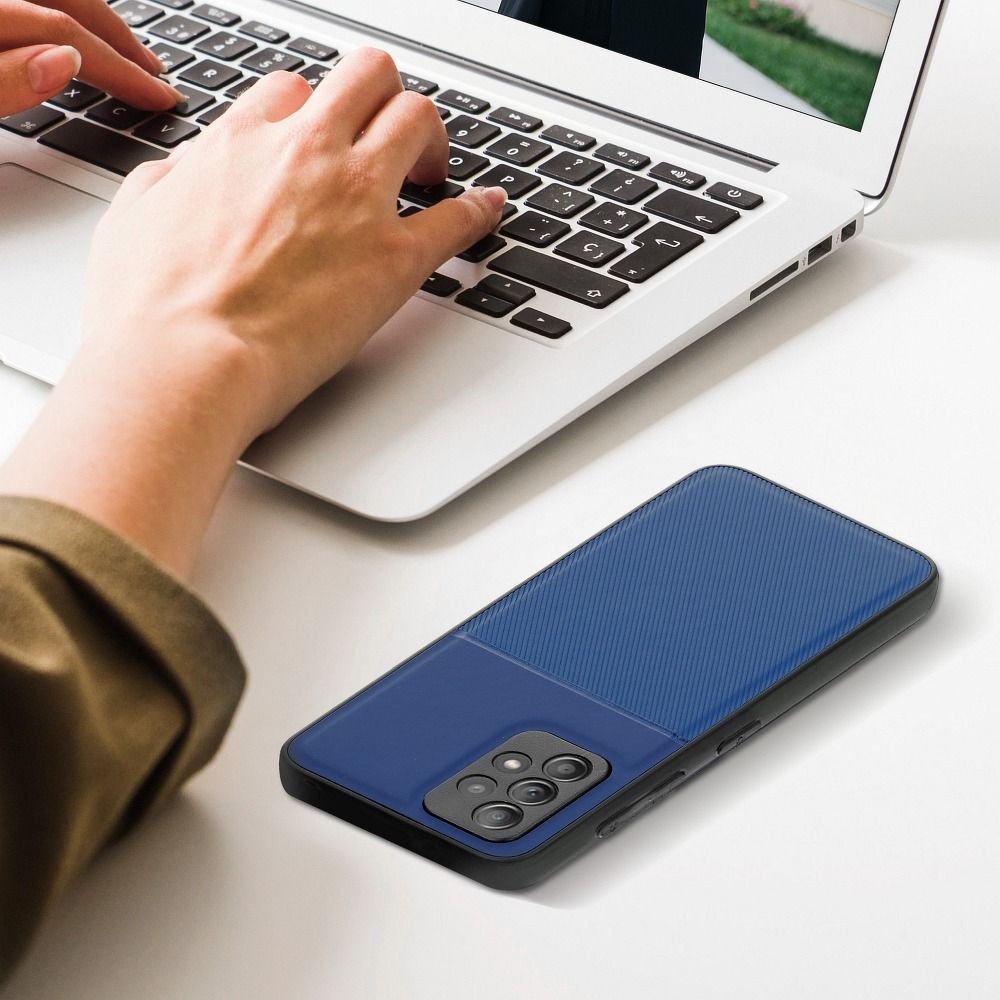 Viedtālruņa aizmugurējais vāciņš Samsung Galaxy S22 Noble case - Zila