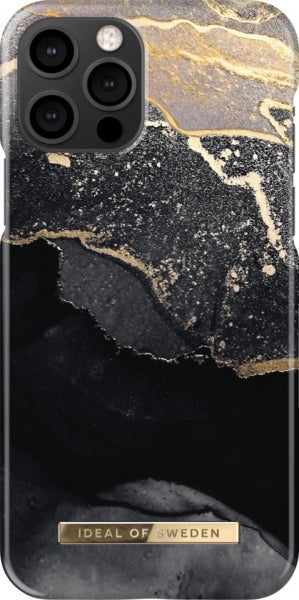 Viedtālruņa aizmugurējais vāciņš Apple iPhone 16 Golden Twilight Marble - Melna,Zelta,Ar Dizainu
