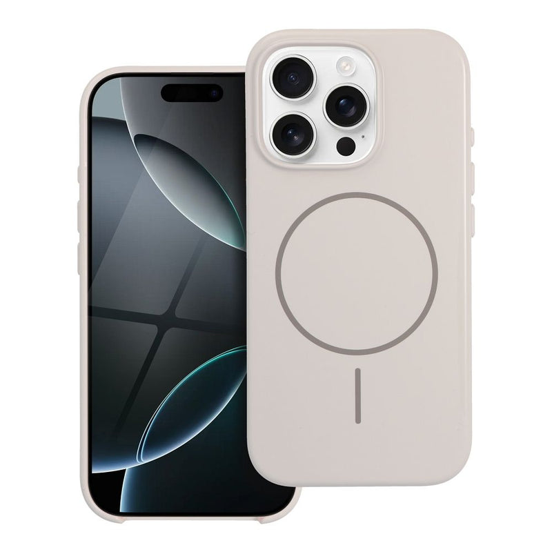 Viedtālruņa aizmugurējais vāciņš Apple iPhone 17 Pro Glossy Mag - Balta