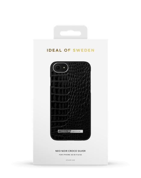 Viedtālruņa aizmugurējais vāciņš Apple iPhone 7 Neo Noir Croco - Melna