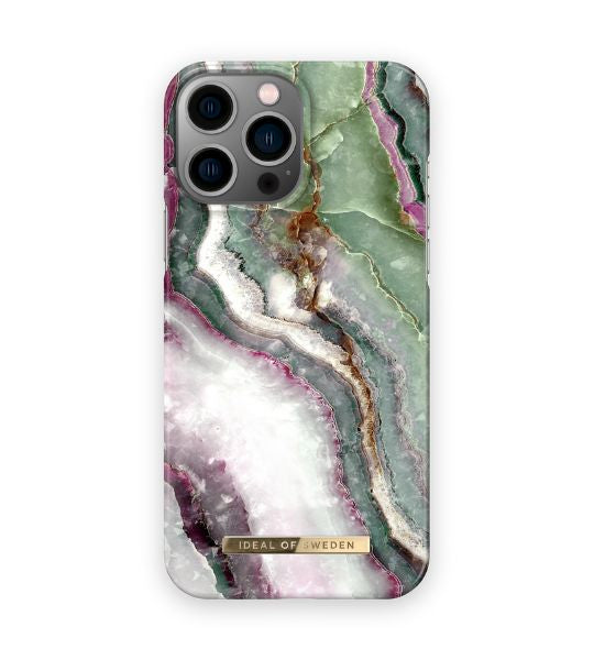 Viedtālruņa aizmugurējais vāciņš Apple iPhone 13 Pro Max Northern Lights - Zaļa rozā ar dizainu