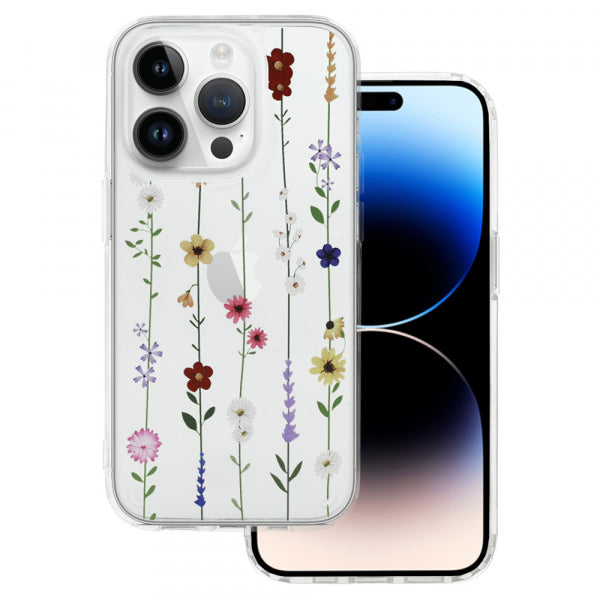 Apple iPhone 14 Pro Max Flower Design 4 - Balta