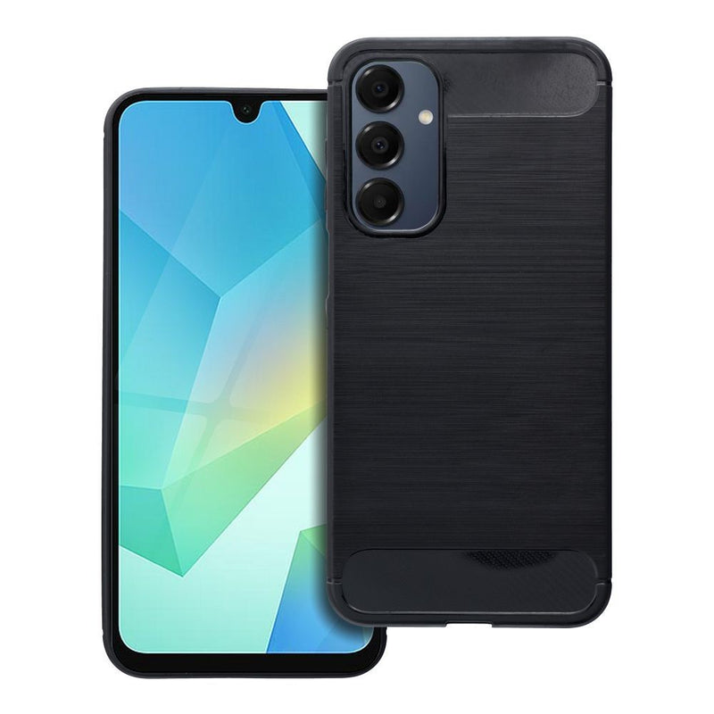 Viedtālruņa aizmugurējais vāciņš Samsung Galaxy A16 Carbon Case - Melna