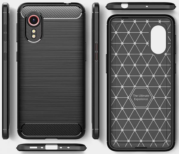 Viedtālruņa aizmugurējais vāciņš Samsung Galaxy Xcover 5 Carbon - Melna