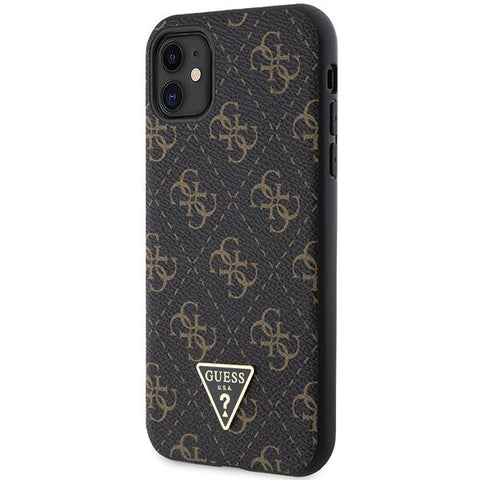 Viedtālruņa aizmugurējais vāciņš Apple iPhone 11 Triangle Collection - Brūna