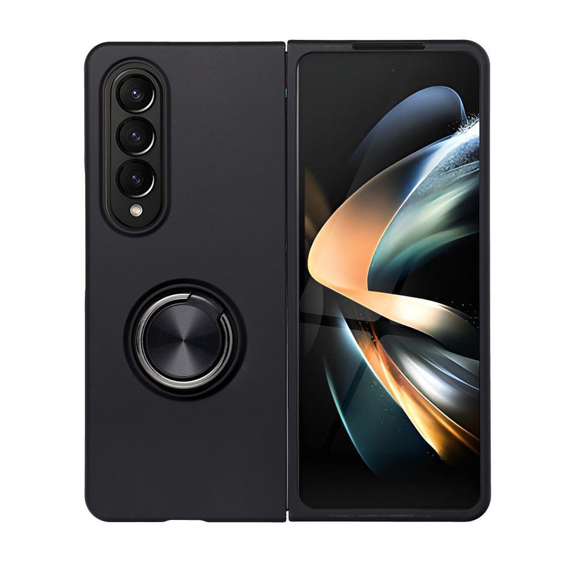 Viedtālruņa atveramais maciņš Samsung Galaxy Z Fold 4 Silicone Ring - Melna