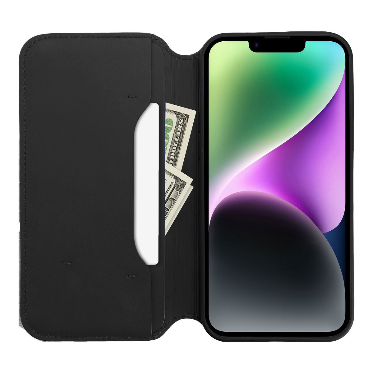Viedtālruņa atveramais maciņš Apple iPhone 15 Plus Dual Pocket Book - Dažādās krāsās