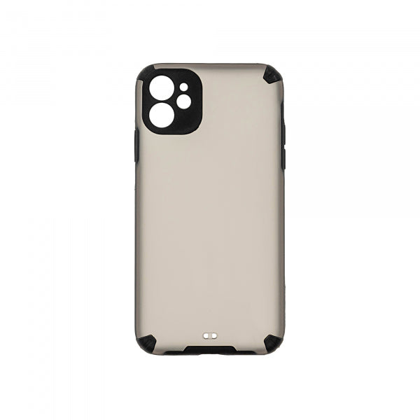 Viedtālruņa aizmugurējais vāciņš Apple iPhone 11 Ser NO4 - Pelēka caurspīdīga