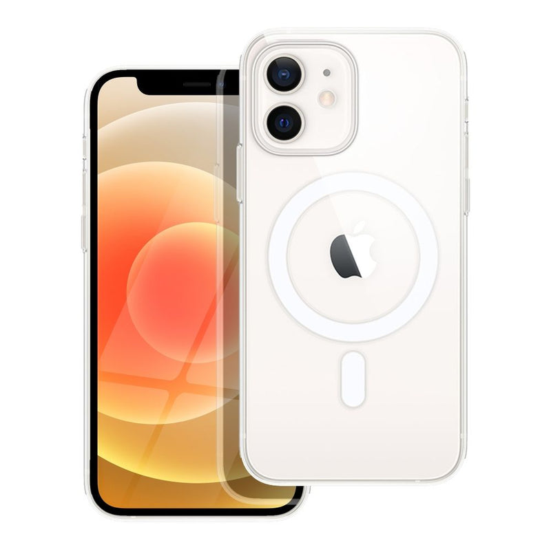 Viedtālruņa aizmugurējais vāciņš Apple iPhone 12 Mini Clear Case Mag - Caurspīdīga