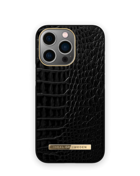 Viedtālruņa aizmugurējais vāciņš Apple iPhone 14 Pro Neo Noir Croco - Melna