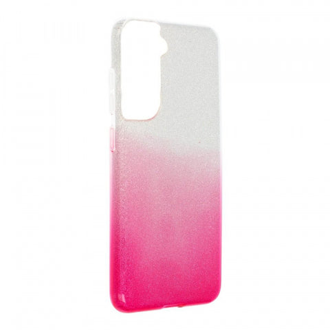 Viedtālruņa aizmugurējais vāciņš Samsung Galaxy S21 FE SHINING Viedtalruna Aizmugurejais Vacins Samsung Galaxy S21 Fe Shining - Sudraba Rozā