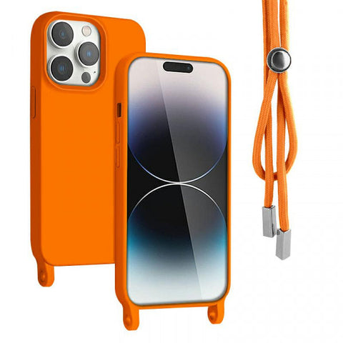 Viedtālruņa aizmugurējais vāciņš Xiaomi Redmi 12c Rope Case - Oranža
