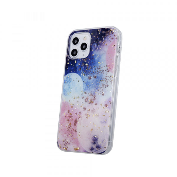 Viedtālruņa aizmugurējais vāciņš Samsung Galaxy A51 Gold Glam Galactic - Miksēta ar dizainu