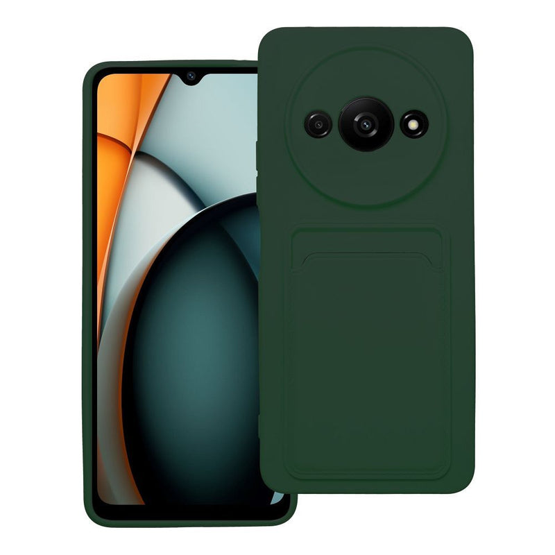 Viedtālruņa aizmugurējais vāciņš Xiaomi Redmi A3 Card Case - Zaļa
