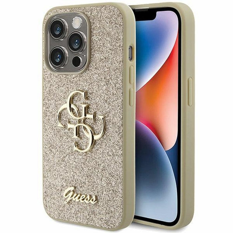 Viedtālruņa aizmugurējais vāciņš Apple iPhone 15 Pro 4G Metal Logo - Zelta