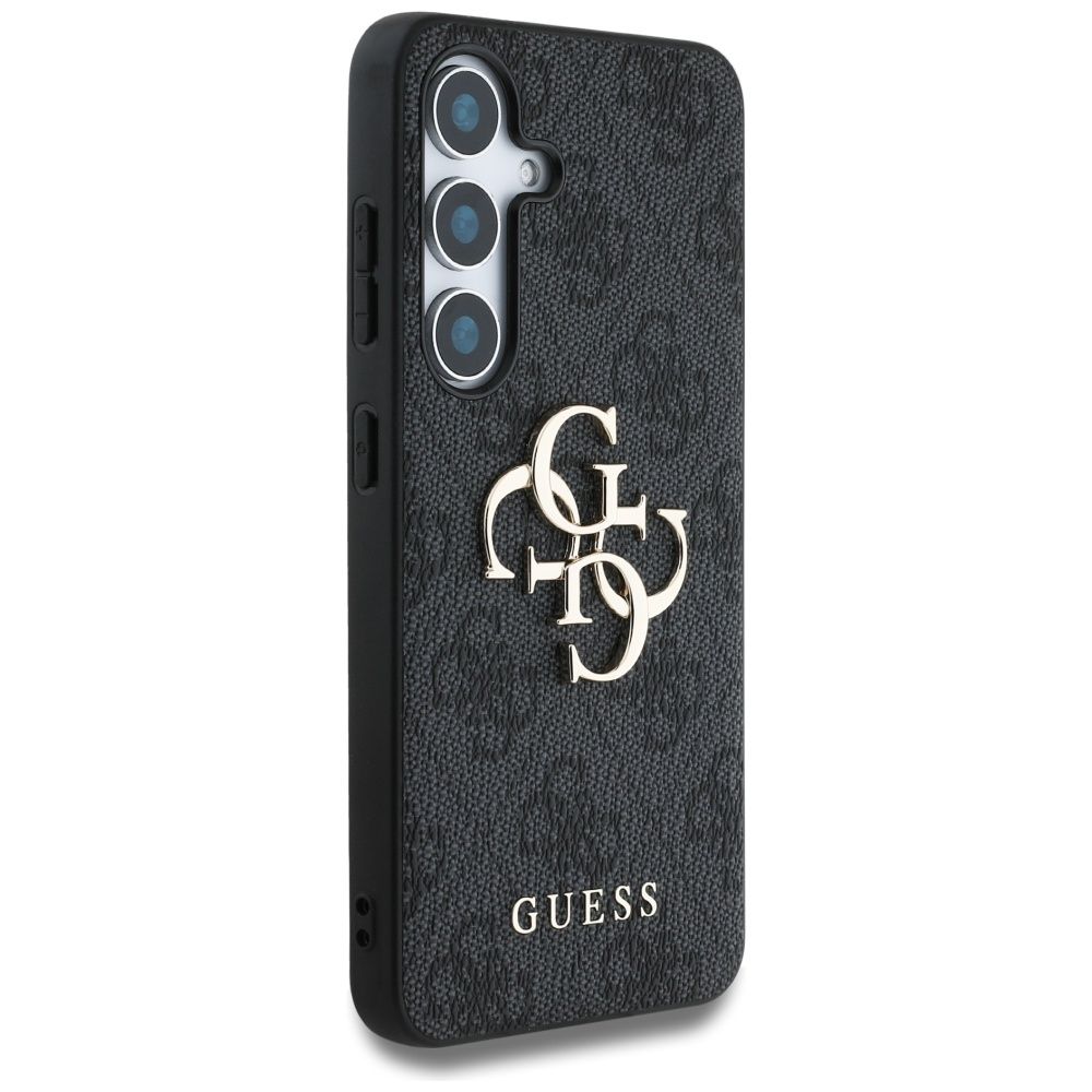 Premium vāciņš Samsung Galaxy S25 Big Metal Logo - Melna