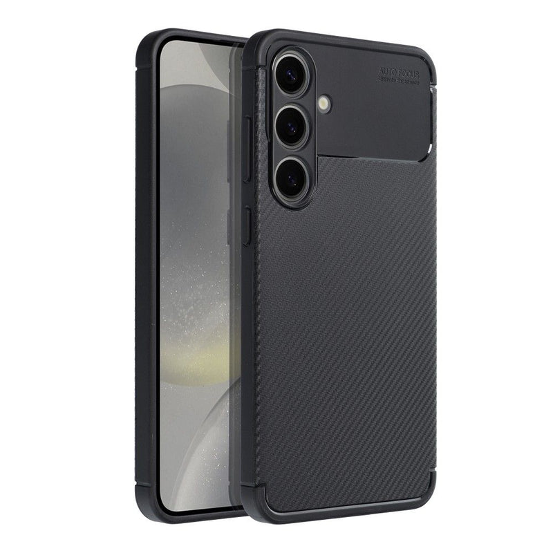 Viedtālruņa aizmugurējais vāciņš Samsung Galaxy S24 Plus Carbon Premium - Melna
