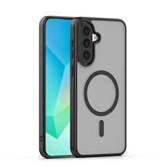 Viedtālruņa aizmugurējais vāciņš Samsung Galaxy A57 Full Matte Mag - Melna,Caurspīdīga