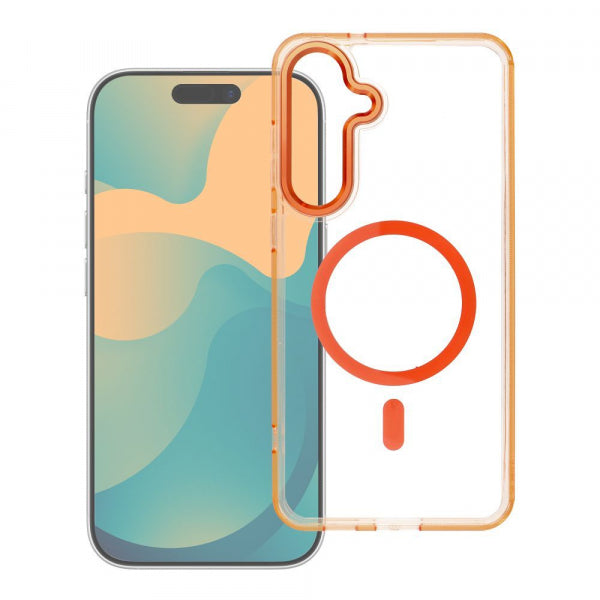 Viedtālruņa aizmugurējais vāciņš Samsung Galaxy A57 Clear Hyb Mag - Dažādās krāsās