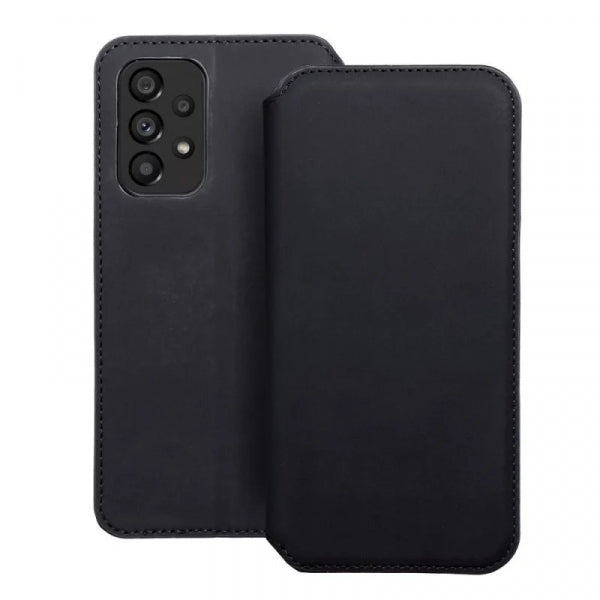 Viedtālruņa atveramais maciņš Samsung Galaxy A53 Dual Pocket Book - Melna