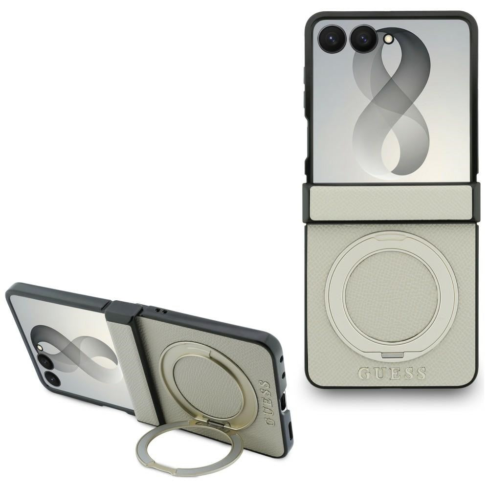 Premium vāciņš Samsung Galaxy Z Flip 8 Ring Classic - Bēša