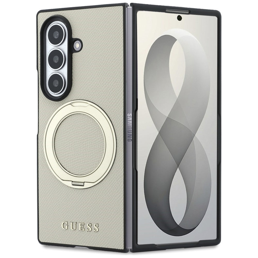 Premium vāciņš Samsung Galaxy Z Fold 8 Ultra Ring Classic - Bēša