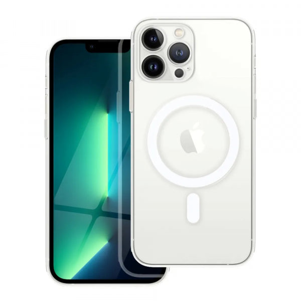 Viedtālruņa aizmugurējais vāciņš Apple iPhone 13 Pro MagSafe CAMERA_PROTECTION - Caurspīdīga