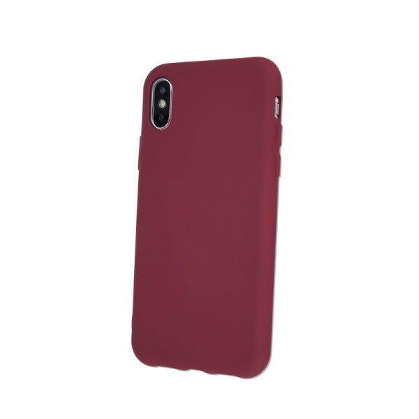 Viedtālruņa aizmugurējais vāciņš Apple iPhone 13 Pro Max Silicon - Burgundijas