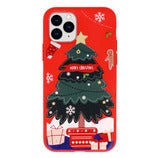 Viedtālruņa aizmugurējais vāciņš Apple iPhone XR Christmas Design 6 - Sarkana ar dizainu