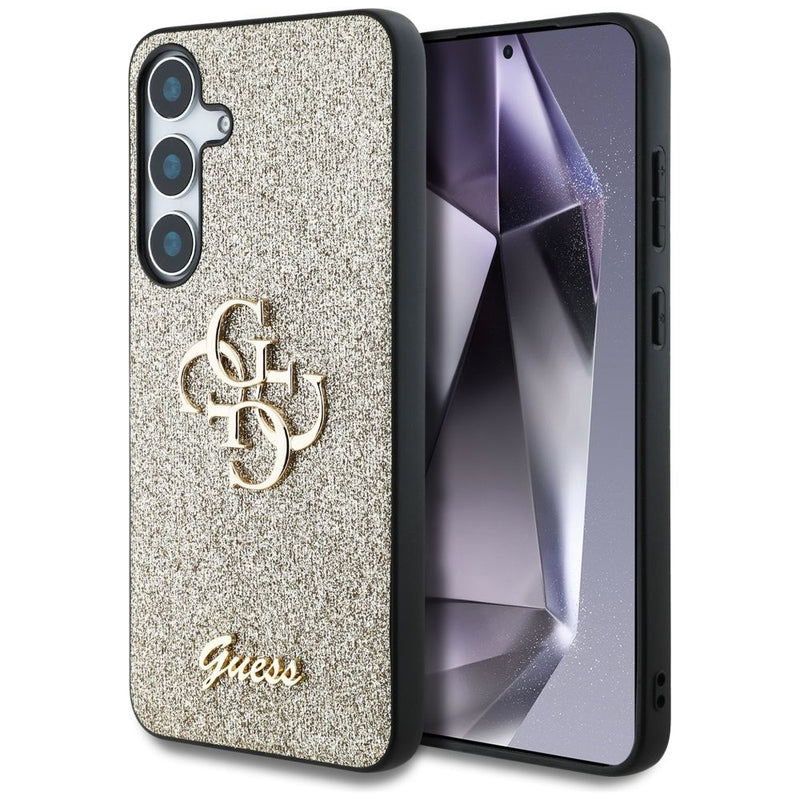 Viedtālruņa aizmugurējais vāciņš Samsung Galaxy S25 Glitter Collection - Zelta