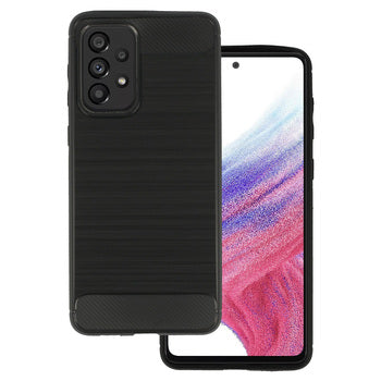 Viedtālruņa aizmugurējais vāciņš Samsung Galaxy A53 Carbon - Melna