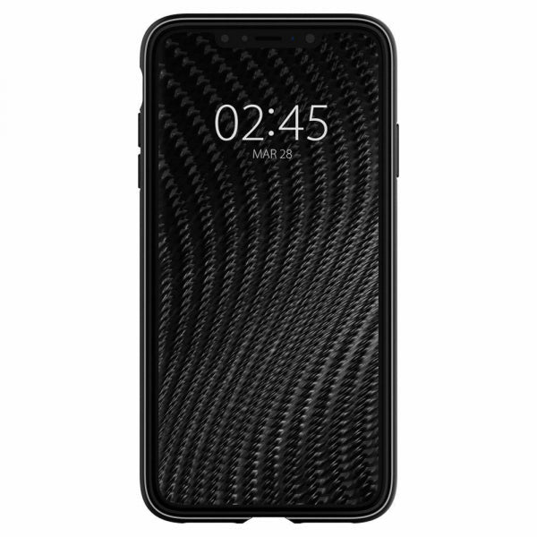 Viedtālruņa aizmugurējais vāciņš Apple iPhone XS Rugged Armor - Melna