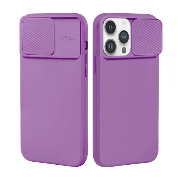 Viedtālruņa aizmugurējais vāciņš Samsung Galaxy A33 Silicone Lens - Violeta
