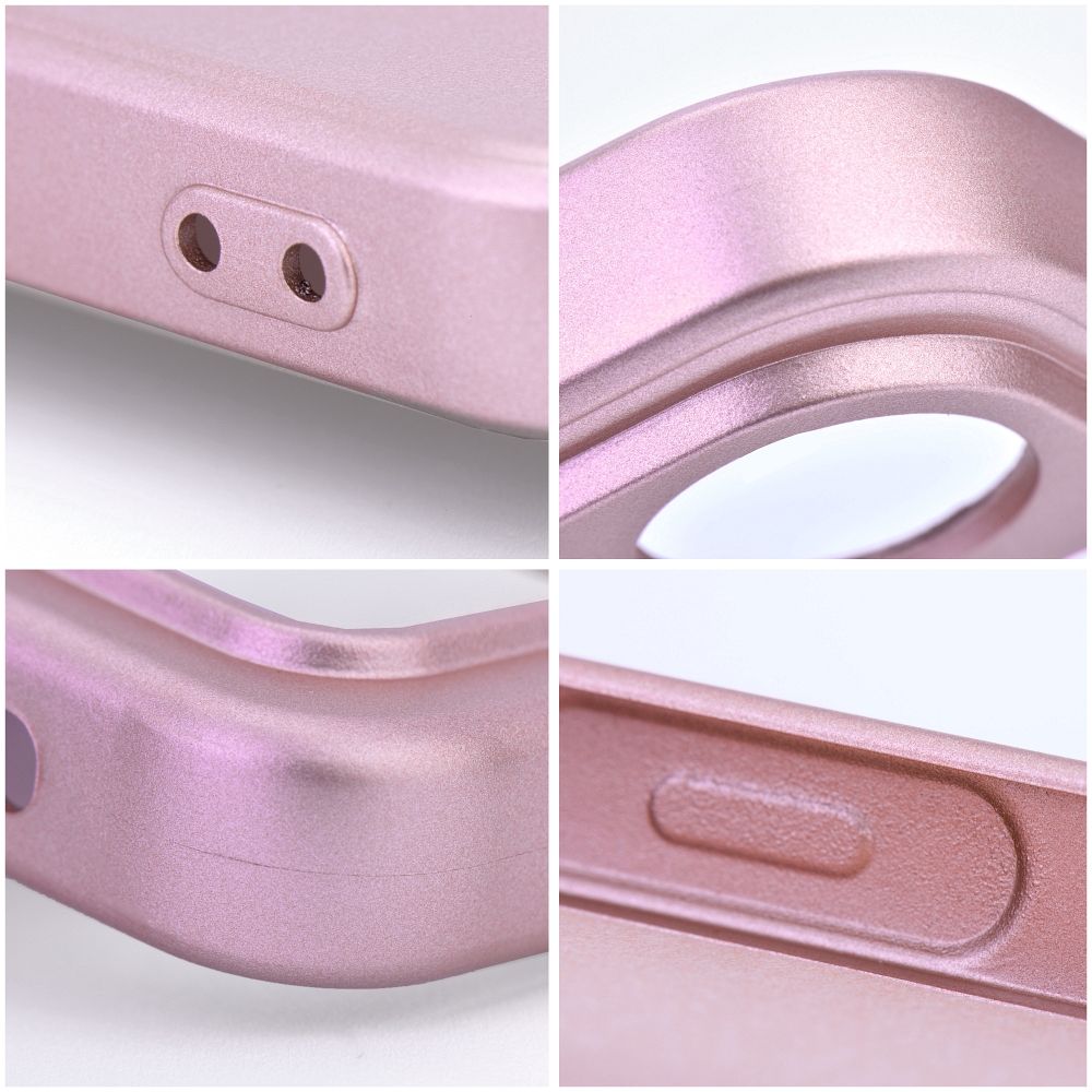 Viedtālruņa aizmugurējais vāciņš Apple iPhone 15 Pro Max Metallic case - Rozā