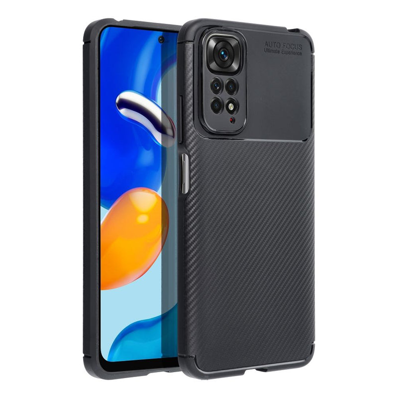 Viedtālruņa aizmugurējais vāciņš Xiaomi Redmi 10c Premium Carbon - Melna