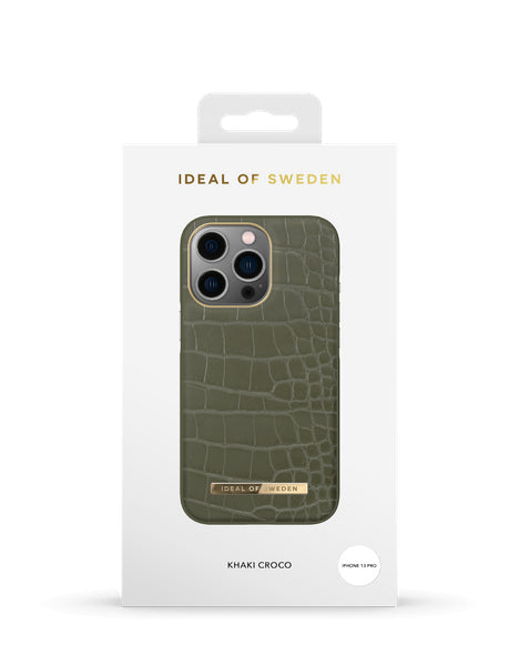 Viedtālruņa aizmugurējais vāciņš Apple iPhone 13 Pro Khaki Croco - Haki zaļa