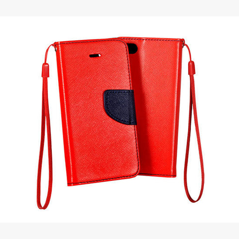 Viedtālruņa atveramais maciņš Xiaomi Redmi 10c Fancy Navy - Sarkana