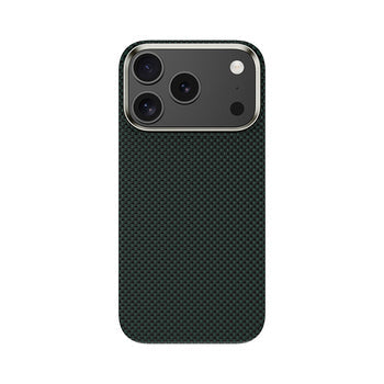 Viedtālruņa aizmugurējais vāciņš Apple iPhone 17 Pro Mag Tin Kevlar - Tumši zaļa