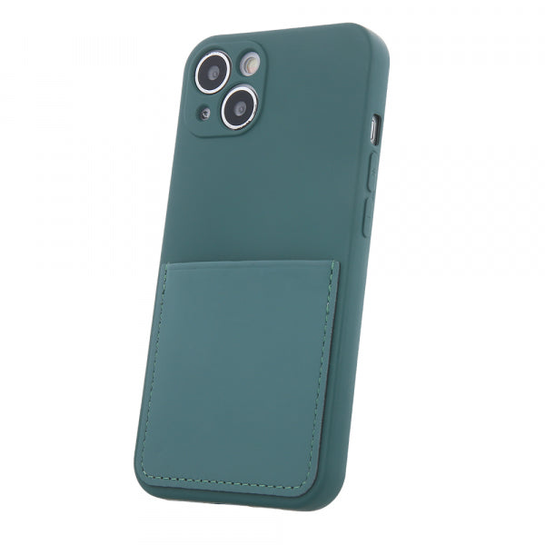 Viedtālruņa aizmugurējais vāciņš Samsung Galaxy A33 Card Case - Meža zaļa