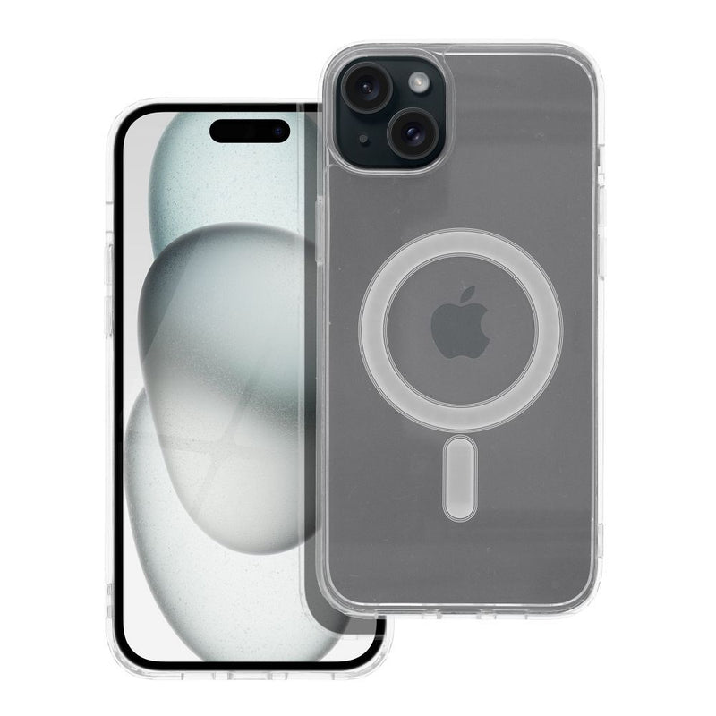 Viedtālruņa aizmugurējais vāciņš Apple iPhone 15 Plus Clear Mag cover - Caurspīdīga