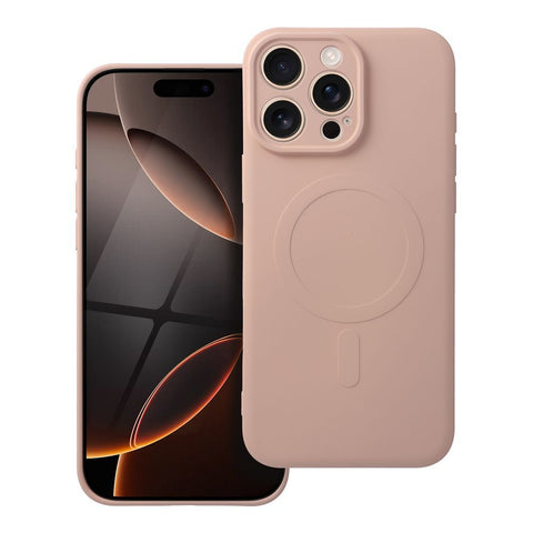 Viedtālruņa aizmugurējais vāciņš Apple iPhone 16 Pro Max Magnet Cover - Rozā