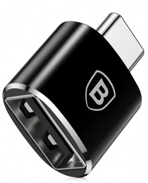 Kabeļa pārveidotājs Baseus USB-C USB-A - Melna