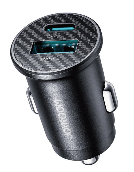 Auto lādētājs Usb_c_usb_a Melna