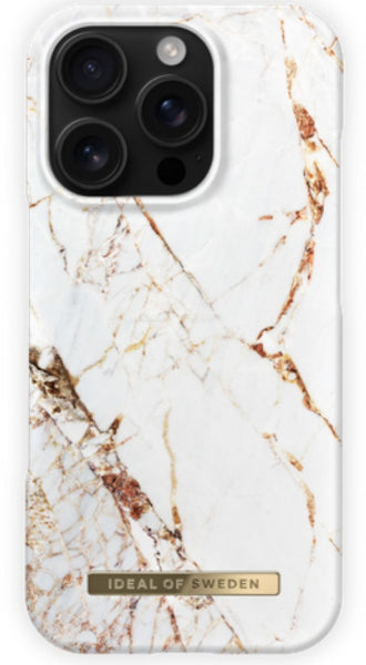 Viedtālruņa aizmugurējais vāciņš Apple iPhone 16 Pro Carrara - Balta,Zelta,Ar Dizainu