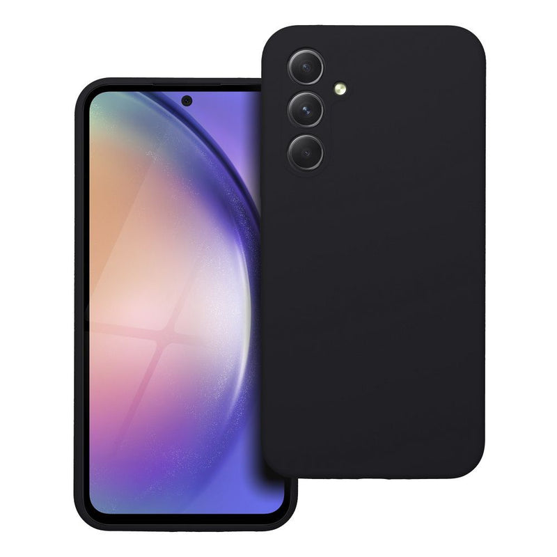 Viedtālruņa aizmugurējais vāciņš Samsung Galaxy A54 Silicone Case - Melna