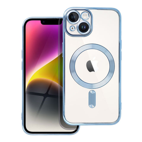Viedtālruņa aizmugurējais vāciņš Apple iPhone 14 Electro Mag - Zila