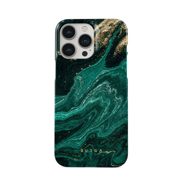 Viedtālruņa aizmugurējais vāciņš Apple iPhone 15 Emerald Pool - Zaļa ar dizainu